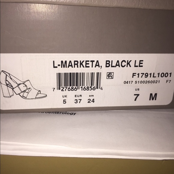 FRANCO SARTO BLACK SANDALS - Picture 6 of 6